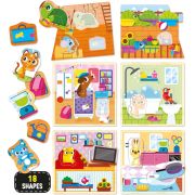 Joc montessori  - casuta animalutelor