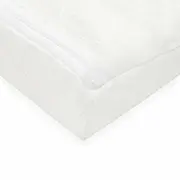 Perna oblica, New Baby, Basic, Asigura o pozitie corecta, Antialergica, Din spuma, Cu husa detasabila, 59x37 cm, 0 luni+, White BYN54747