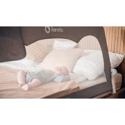 Protectie laterala pat, Lionelo, Hanna, Cu buzunar accesorii, 150x66 cm, Conform cu standardul european de securitate BS7072, Bej BYNLO-HANNA_BEIGE_MELANGE