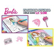 Set de colorat cu activitati barbie - fashion studio