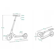 Trotineta, Lionelo, Luca, Pentru copii sau adulti, Ultrapliabila, Pana la 100 Kg, Conform cu standardul european de securitate EN14619, Roz BYNLO-LUCA_BLACK_CARBON_PINK