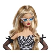 BARBIE SIGNATURE ANIVERSARE 65 ANI PAPUSA BARBIE CU ROCHIE DE BAL ALB NEGRU VIVMTHRM58