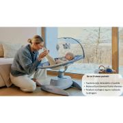 Balansoar, Lionelo, Mell, 2 in 1, Rotire 360 grade, Electric, Cu 3 moduri de leganare, Cu 5 trepte de viteza, Cu 3 pozitii de inclinare, Cu timer, 12 melodii si 2 sunete ale naturii, Pana la 9 kg, Bej BYNLO-MELL_BEIGE_SAND
