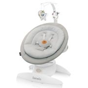 Balansoar, Lionelo, Mell, 2 in 1, Rotire 360 grade, Electric, Cu 3 moduri de leganare, Cu 5 trepte de viteza, Cu 3 pozitii de inclinare, Cu timer, 12 melodii si 2 sunete ale naturii, Pana la 9 kg, Bej BYNLO-MELL_BEIGE_SAND
