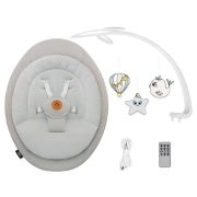Balansoar, Lionelo, Mell, 2 in 1, Rotire 360 grade, Electric, Cu 3 moduri de leganare, Cu 5 trepte de viteza, Cu 3 pozitii de inclinare, Cu timer, 12 melodii si 2 sunete ale naturii, Pana la 9 kg, Bej BYNLO-MELL_BEIGE_SAND