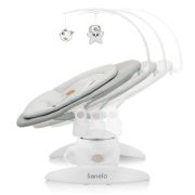 Balansoar, Lionelo, Mell, 2 in 1, Rotire 360 grade, Electric, Cu 3 moduri de leganare, Cu 5 trepte de viteza, Cu 3 pozitii de inclinare, Cu timer, 12 melodii si 2 sunete ale naturii, Pana la 9 kg, Bej BYNLO-MELL_BEIGE_SAND