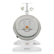 Balansoar, Lionelo, Mell, 2 in 1, Rotire 360 grade, Electric, Cu 3 moduri de leganare, Cu 5 trepte de viteza, Cu 3 pozitii de inclinare, Cu timer, 12 melodii si 2 sunete ale naturii, Pana la 9 kg, Bej BYNLO-MELL_BEIGE_SAND