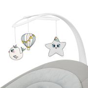 Balansoar, Lionelo, Mell, 2 in 1, Rotire 360 grade, Electric, Cu 3 moduri de leganare, Cu 5 trepte de viteza, Cu 3 pozitii de inclinare, Cu timer, 12 melodii si 2 sunete ale naturii, Pana la 9 kg, Bej BYNLO-MELL_BEIGE_SAND