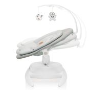 Balansoar, Lionelo, Mell, 2 in 1, Rotire 360 grade, Electric, Cu 3 moduri de leganare, Cu 5 trepte de viteza, Cu 3 pozitii de inclinare, Cu timer, 12 melodii si 2 sunete ale naturii, Pana la 9 kg, Bej BYNLO-MELL_BEIGE_SAND