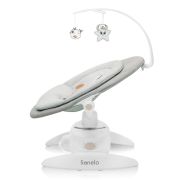Balansoar, Lionelo, Mell, 2 in 1, Rotire 360 grade, Electric, Cu 3 moduri de leganare, Cu 5 trepte de viteza, Cu 3 pozitii de inclinare, Cu timer, 12 melodii si 2 sunete ale naturii, Pana la 9 kg, Bej BYNLO-MELL_BEIGE_SAND