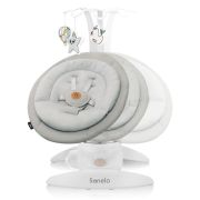 Balansoar, Lionelo, Mell, 2 in 1, Rotire 360 grade, Electric, Cu 3 moduri de leganare, Cu 5 trepte de viteza, Cu 3 pozitii de inclinare, Cu timer, 12 melodii si 2 sunete ale naturii, Pana la 9 kg, Bej BYNLO-MELL_BEIGE_SAND