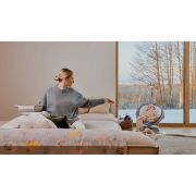 Balansoar, Lionelo, Mell, 2 in 1, Rotire 360 grade, Electric, Cu 3 moduri de leganare, Cu 5 trepte de viteza, Cu 3 pozitii de inclinare, Cu timer, 12 melodii si 2 sunete ale naturii, Pana la 9 kg, Bej BYNLO-MELL_BEIGE_SAND