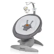 Balansoar, Lionelo, Mell, 2 in 1, Rotire 360 grade, Electric, Cu 3 moduri de leganare, Cu 5 trepte de viteza, Cu 3 pozitii de inclinare, Cu timer, 12 melodii si 2 sunete ale naturii, Pana la 9 kg, Gri BYNLO-MELL_GREY_STONE