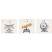 Balansoar, Lionelo, Mell, 2 in 1, Rotire 360 grade, Electric, Cu 3 moduri de leganare, Cu 5 trepte de viteza, Cu 3 pozitii de inclinare, Cu timer, 12 melodii si 2 sunete ale naturii, Pana la 9 kg, Gri BYNLO-MELL_GREY_STONE