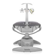 Balansoar, Lionelo, Mell, 2 in 1, Rotire 360 grade, Electric, Cu 3 moduri de leganare, Cu 5 trepte de viteza, Cu 3 pozitii de inclinare, Cu timer, 12 melodii si 2 sunete ale naturii, Pana la 9 kg, Gri BYNLO-MELL_GREY_STONE