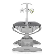 Balansoar, Lionelo, Mell, 2 in 1, Rotire 360 grade, Electric, Cu 3 moduri de leganare, Cu 5 trepte de viteza, Cu 3 pozitii de inclinare, Cu timer, 12 melodii si 2 sunete ale naturii, Pana la 9 kg, Gri BYNLO-MELL_GREY_STONE