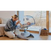 Balansoar, Lionelo, Mell, 2 in 1, Rotire 360 grade, Electric, Cu 3 moduri de leganare, Cu 5 trepte de viteza, Cu 3 pozitii de inclinare, Cu timer, 12 melodii si 2 sunete ale naturii, Pana la 9 kg, Gri BYNLO-MELL_GREY_STONE
