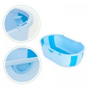 Cadita de baie cu dop de scurgere ecotoys ha-b46 - albastru edeediha-b46blue