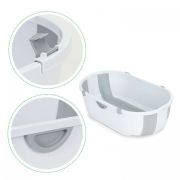 Cadita de baie cu dop de scurgere ecotoys ha-b46 - gri edeediha-b46gray