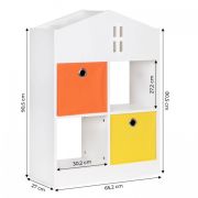 Organizator pentru jucariile copiilor in forma de casuta ecotoys zkb-03a edeedizkb-03a