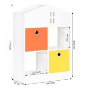 Organizator pentru jucariile copiilor in forma de casuta ecotoys zkb-3 edeedizkb-3