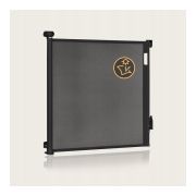 Poarta de siguranta, Lionelo, Thea, Cu suruburi, Textila, Retractabila, Mecanism dublu de blocare, Montaj universal, 80x140 cm, Conform cu standardul european de securitate EN1930, Negru BYNLO-THEA_BLACK_ONYX