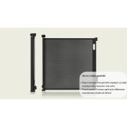 Poarta de siguranta, Lionelo, Thea, Textila, Ofera vizibilitate, Retractabila, Mecanism dublu de blocare, Montaj universal, 80x140 cm, Conform cu standardul european de securitate EN1930, Alb BYNLO-THEA_WHITE_NATURAL