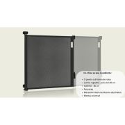 Poarta de siguranta, Lionelo, Thea, Textila, Ofera vizibilitate, Retractabila, Mecanism dublu de blocare, Montaj universal, 80x140 cm, Conform cu standardul european de securitate EN1930, Alb BYNLO-THEA_WHITE_NATURAL