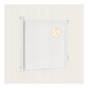 Poarta de siguranta, Lionelo, Thea, Textila, Ofera vizibilitate, Retractabila, Mecanism dublu de blocare, Montaj universal, 80x140 cm, Conform cu standardul european de securitate EN1930, Alb BYNLO-THEA_WHITE_NATURAL