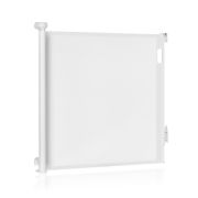 Poarta de siguranta, Lionelo, Thea, Textila, Ofera vizibilitate, Retractabila, Mecanism dublu de blocare, Montaj universal, 80x140 cm, Conform cu standardul european de securitate EN1930, Alb BYNLO-THEA_WHITE_NATURAL
