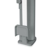 Poarta de siguranta, Lionelo, Thea, Textila, Ofera vizibilitate, Retractabila, Mecanism dublu de blocare, Montaj universal, 80x140 cm, Conform cu standardul european de securitate EN1930, Gri BYNLO-THEA_GREY_CONRETE
