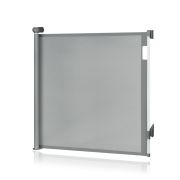Poarta de siguranta, Lionelo, Thea, Textila, Ofera vizibilitate, Retractabila, Mecanism dublu de blocare, Montaj universal, 80x140 cm, Conform cu standardul european de securitate EN1930, Gri BYNLO-THEA_GREY_CONRETE