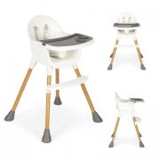 Scaun de masa pentru copii ecotoys ha-042 - alb edeediha-042white