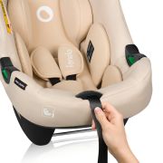 Scoica auto, Lionelo, i-Size Astrid, 0-13 Kg, 40-87 cm, Cu maner si capotina reglabile, Cu protectie laterala avansata, Salteluta confortabila, Conform cu standardul european de securitate R129, Bej BYNLO-ASTRID_I-SIZE_BEIGE