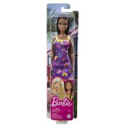 BARBIE PAPUSA CLASICA BRUNETA CU ROCHITA MOV CU IMPRIMEU CU FLUTURI VIVMTT7439_HBV07