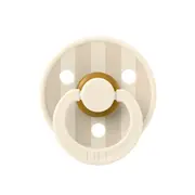 Bibs - suzeta colour studio collection stripe latex, tetina rotunda, 0 luni +-ivory/vanilla bbb10016245c