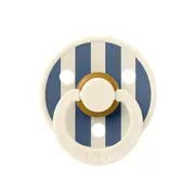 Bibs - suzeta colour studio collection stripe latex, tetina rotunda, 6 luni +-ivory/steel blue bbb20016280c