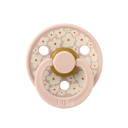 Bibs - suzeta studio colour flower latex, tetina rotunda, 0 luni +-blush bbb10018244c