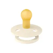 Bibs - suzeta studio colour flower latex, tetina rotunda, 0 luni +-ivory bbb10018216c