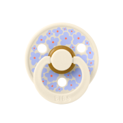 Bibs - suzeta studio colour flower latex, tetina rotunda, 0 luni +-ivory bbb10018216c