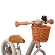 Bicicleta fara pedale, Lionelo, Alex Plus, Usoara, Cu ghidon si sa reglabile, Include cos depozitare si sonerie, Din otel, Cu roti din spuma EVA, 12 inch, Beige Sand BYNLO-ALEX_PLUS_BEIGE_SAND