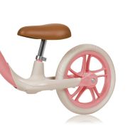 Bicicleta fara pedale, Lionelo, Alex Plus, Usoara, Cu ghidon si sa reglabile, Include cos depozitare si sonerie, Din otel, Cu roti din spuma EVA, 12 inch, Pink Rose BYNLO-ALEX_PLUS_PINK_ROSE