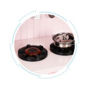 Bucatarie din lemn cu accesorii ecotoys plk563 - roz edeediplk563p