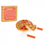 Jucarie interactiva din lemn sub forma de pizza, 27 elemente, ecotoys tl733030 edeeditl733030