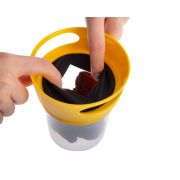 Recipient pentru gustrari cu capac, BabyJem (Culoare: Caramiziu) JEMbj_8742