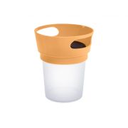 Recipient pentru gustrari cu capac, BabyJem (Culoare: Roz piersica) JEMbj_8743