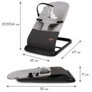 Balansoar pentru copii kidwell laro - grey black edeedilebular01a2