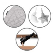 Balansoar pentru copii kidwell laro - wooden grey edeedilebular01a1