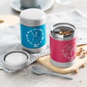 Cutie termica pentru mancare, otel inoxidabil vidat, 300 ml, albastra, Reer ColourDesign 90411
