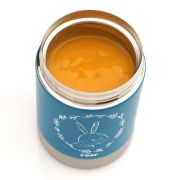 Cutie termica pentru mancare, otel inoxidabil vidat, 300 ml, albastra, Reer ColourDesign 90411
